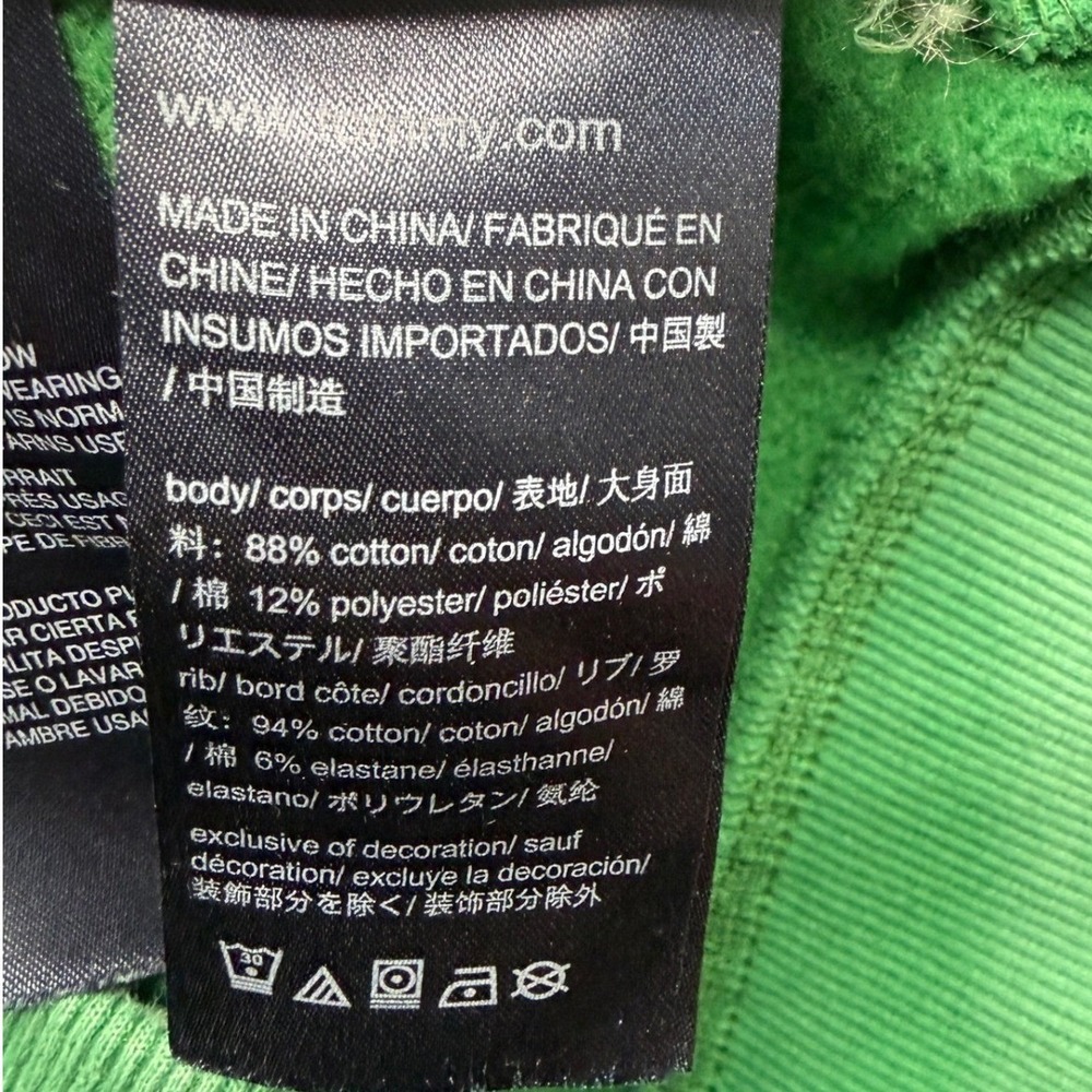 Tommy Hilfiger Heavyweight Collegiate Logo‎ Hoodie Men XXL Green - Picture 15 of 16